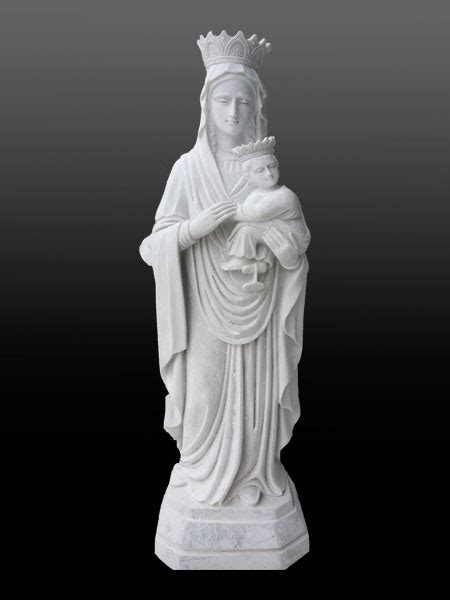 Queen Virgin Mary And Baby Jesus Marble Statue Dsf C109 Danang