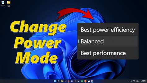 How To Change Power Mode In Windows 11 Youtube