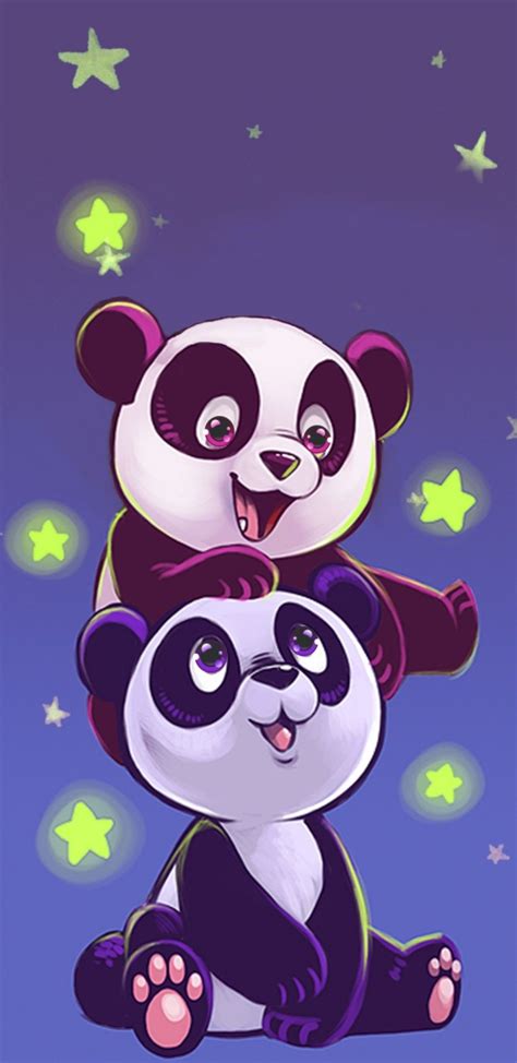 Pin By Nicolemaree77 On Panda Bear Wallpaper Panda Artwork Cute