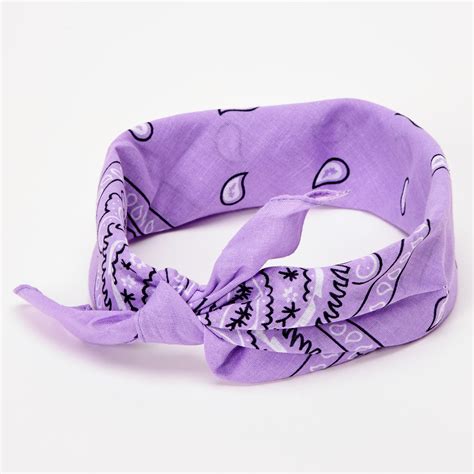 4.6 out of 5 stars. Paisley Bandana Headwrap - Lilac | Claire's