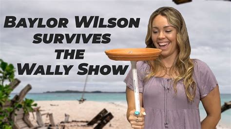 Baylor Wilson Takes On Wally In Survivor Challenge Youtube