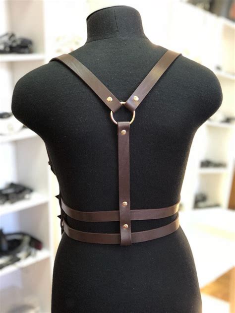 Harness Leather Harness Leather Body Belt Harness Women Etsy
