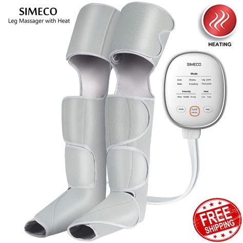 Foot Leg Massager Calf Circulation Air Compression 6 Mode With Heat