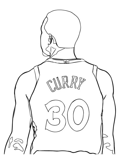 Stephen Curry Dibujo Para Colorear Stephen Curry Para Colorear