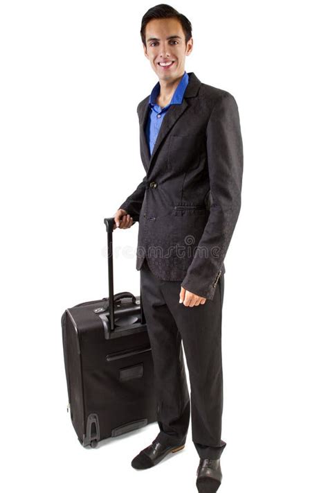 Businessman With Luggage Stock Image Image Of Transportation 28545053