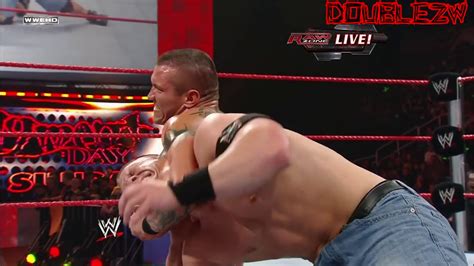 Raw May 12 2008 Randy Orton Vs John Cena Part 2 Youtube