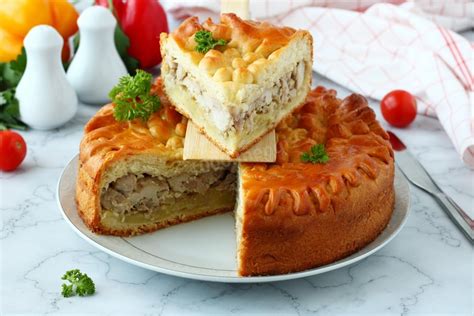 Дрожжевой пирог с мясом и картошкой рецепт с фото пошагово 1000menu