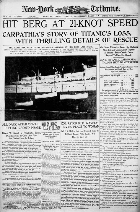 Transportation Hits Iceberg And Sinks On 1st Voyage Best 1912 Display