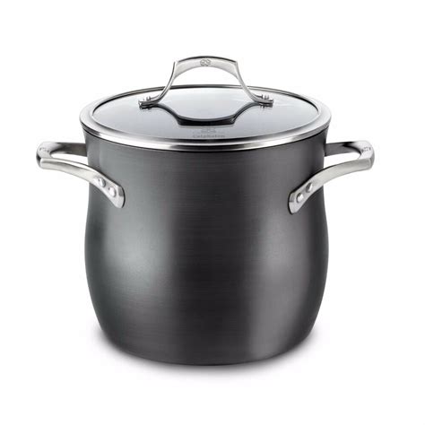 The pot can be used for a range of meals your family enjoys. Calphalon Unison Nonstick 8 Qt. Stock Pot with Cover ...