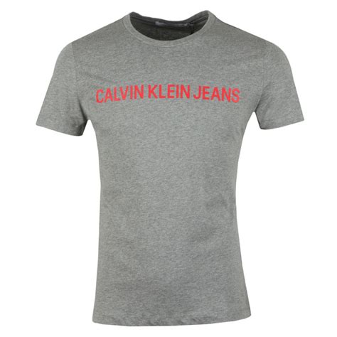 Calvin Klein Jeans Ss Institutional T Shirt Oxygen Clothing