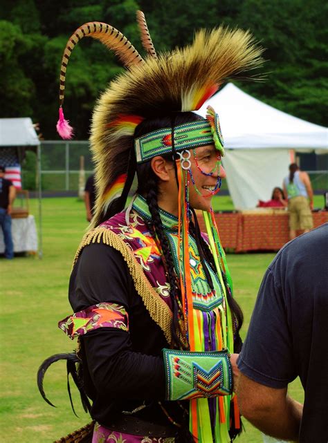 Pow Wow At Cherokee Indian Reservation In North Carolina Etnico