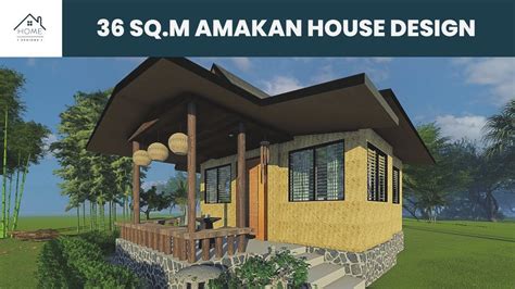 Home Designs 36 Sqm Amakan House Design Youtube