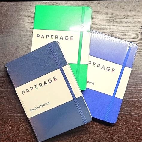 Paperage Office Paperage Lined Journal Notebooks 3 Pack Royal Blue