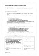 aqa gcse english language revision paper  question  teaching resources