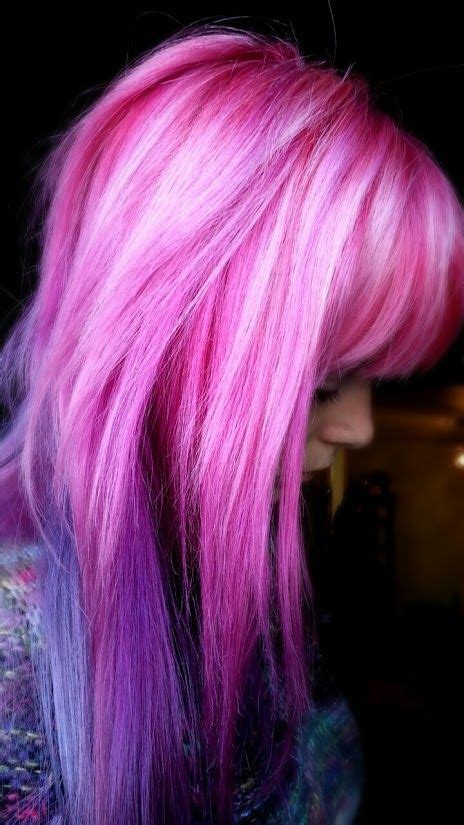 Pink Purple Ombre Hair Styles Bright Hair Hair Color Crazy