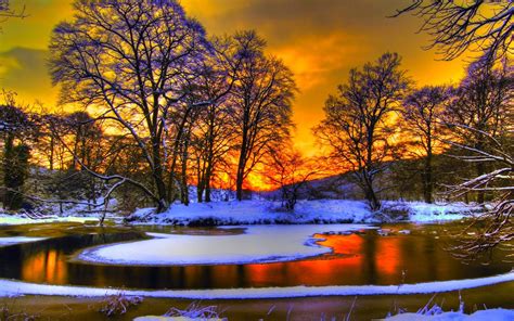 10 Top Winter Sunset Desktop Backgrounds Full Hd 1080p For