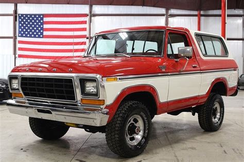 Red And White 1978 Ford Bronco For Sale Mcg Marketplace