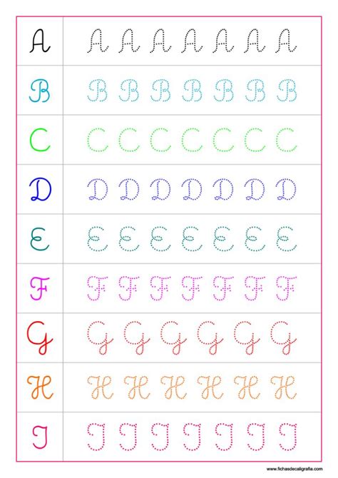 Alfabeto En Cursiva Mayuscula Alfabetos Ilustrados Para Imprimir Y