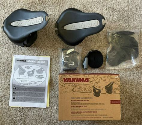 Yakima Mako Aero Kayak Saddle Pair Of 2 Black 8004044 For Sale