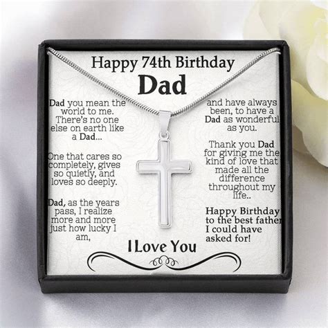 Happy 74th Birthday Necklace T For Dad 74th Birthday Ts For Men Shineon