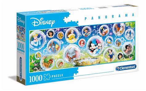 Clementoni Puzzle 1000 Piezas Panorámico Personajes Disney Classic