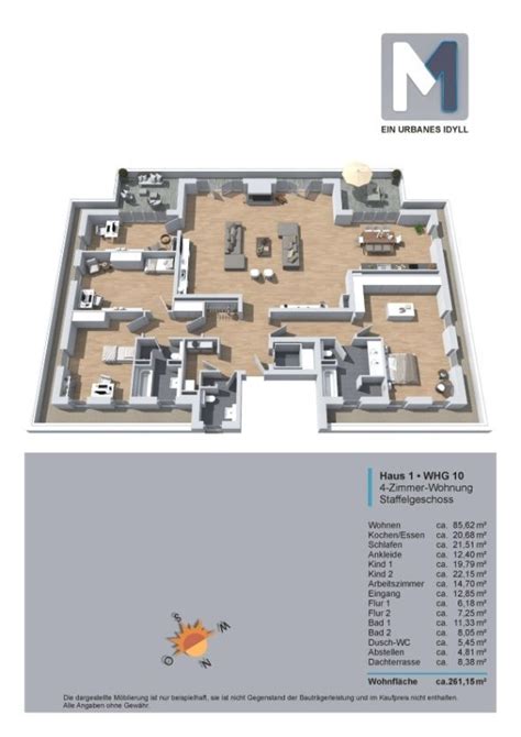 Obergeschoss und ist bequem per aufzug erreichbar. M1 NEUBAU- LUXUS-PENTHOUSE IM ALLEINVERTRIEB GIP ...