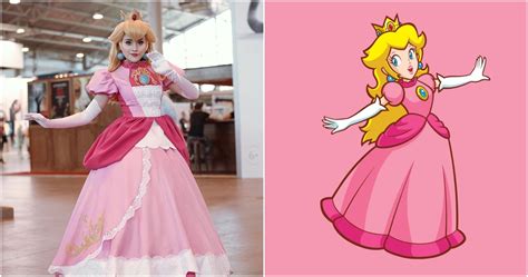 Toadette Princess Peach Peachette Women Cosplay Costume Dress Girl Lady