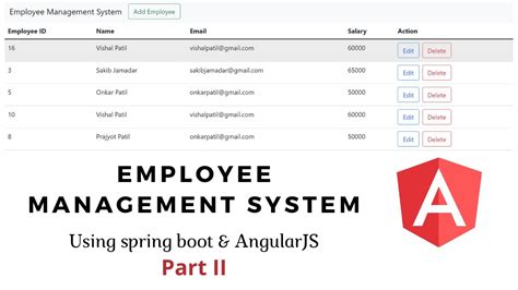 Employee Management System Using Angular Crud In Angular 11 Youtube
