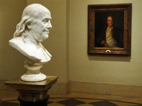 Vintage metal brass benjamin franklin bust 3.25'' t ~2.25'' w. Ben Franklin is Everywhere in Philadelphia: Statues ...