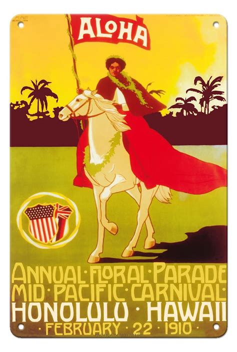 1910 Mid-Pacific Carnival - Annual Floral Parade - Honolulu Hawaii