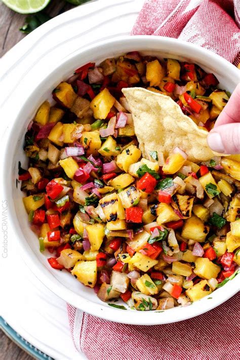 Grilled pineapple is amazing, and if you've never tried it, this sweet and tangy recipe is a great place to start. Sweet and smoky Grilled Pineapple Pear Salsa - the ...