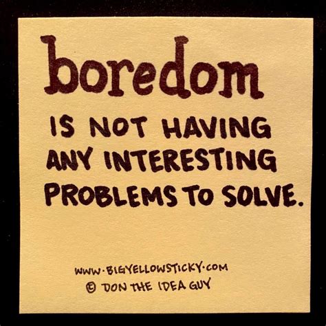 Solve For Boredom Big Yellow Sticky