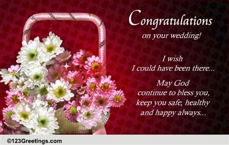Congratulations And Best Wishes Free Wedding Etc Ecards 123 Greetings