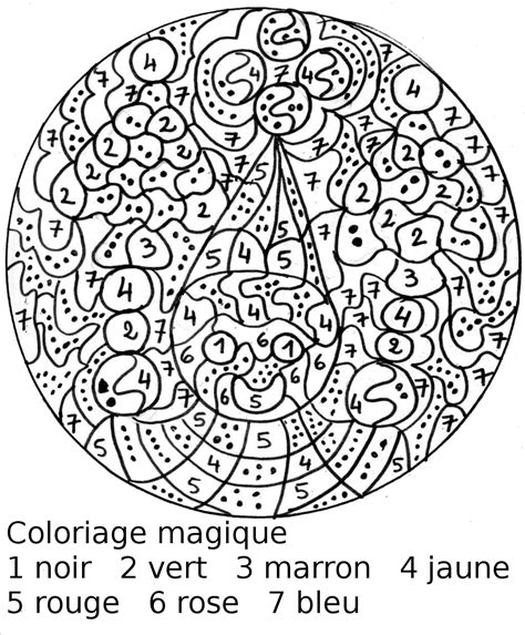 66 Dessins De Coloriage Magique à Imprimer Sur Page 7