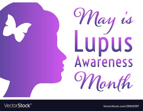 May Is Lupus Awareness Month Holiday Concept Vector Image