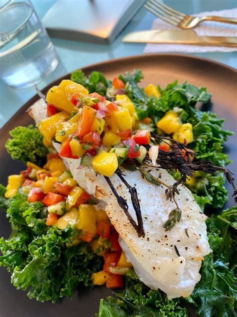 Chilean Sea Bass With Mango Salsa Aka My “wow” Meal Beautybeyondbones