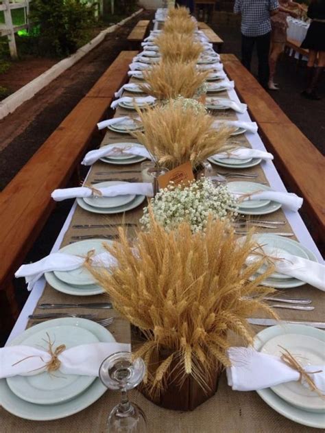 These easy dollar store fall table deco. 14 Rustic Wedding Table Decorations We Love