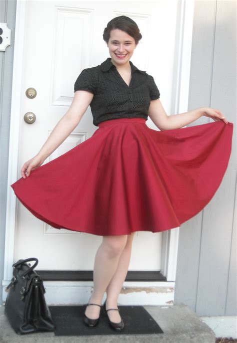 Taffeta Circle Skirt For Swing Dancing Sewing Projects