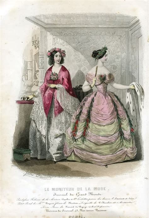 1847 Two Ladies 1850s Fashion Victorian Fashion Vintage Fashion