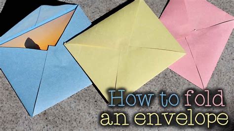 How To Make An Envelope Any Size ️ Youtube