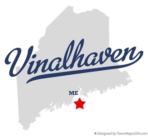 Map Of Vinalhaven Me Maine