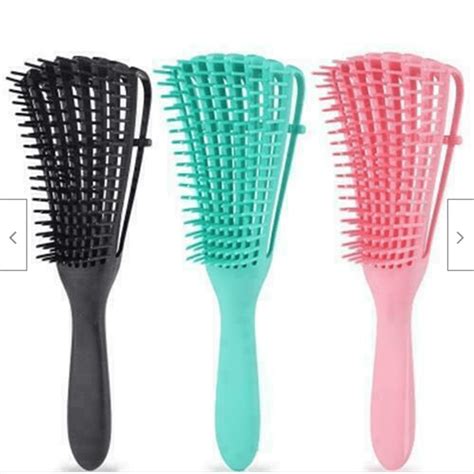 2020 detangling brush hair combing brush detangle with wet dry curly natural hair massage comb