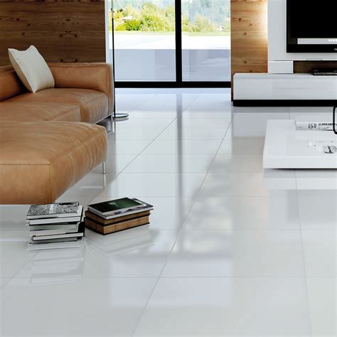 Bright White Porcelain Floor Tile 600 X 600mm Pack Of 4