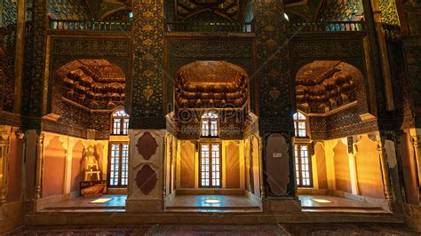 Interior Of Irans Golden Brilliant Mosque Picture And Hd Photos Free