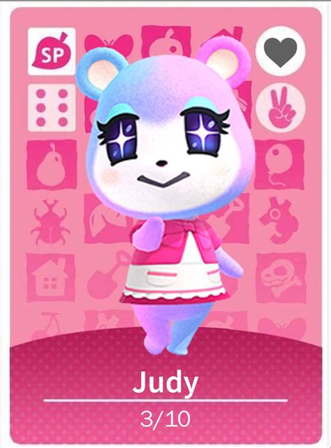 Judy Animal Crossing Animal Crossing Amiibo Cards Animal Crossing