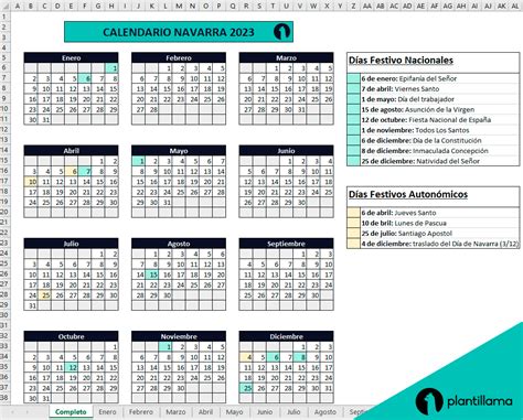 Calendario Laboral Navarra 2024 En Excel Descargar Gratis