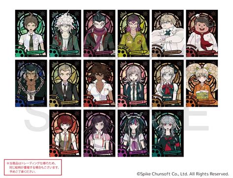 ダンガンロンパキャラの胸囲上位10名 ではまず最初に胸囲の単純な上位10名をリストアップします。 早速見ていきましょう。 1位は山田。田中眼蛇夢と終里赤音は同率7位でした。トータル男性6人 女性4人という結果になりました。雄っ ダンガンロンパ1・2 キャラステンドシリーズ トレーディング ...