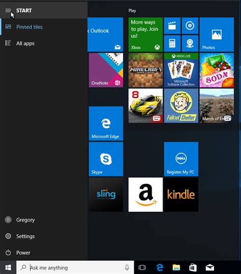 How To Use The New Show App List In Start Menu Feature In Windows 10