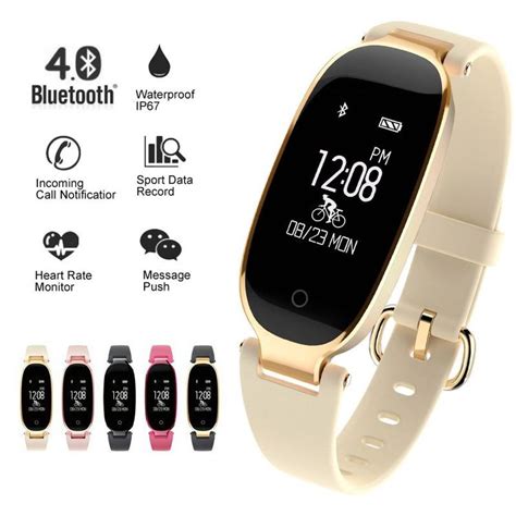 Jetzt stöbern und günstig online kaufen! Smartwatch Damen Fitnessuhr Puls Gold | Kaufen auf Ricardo