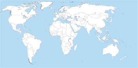 Pz C Blank World Map